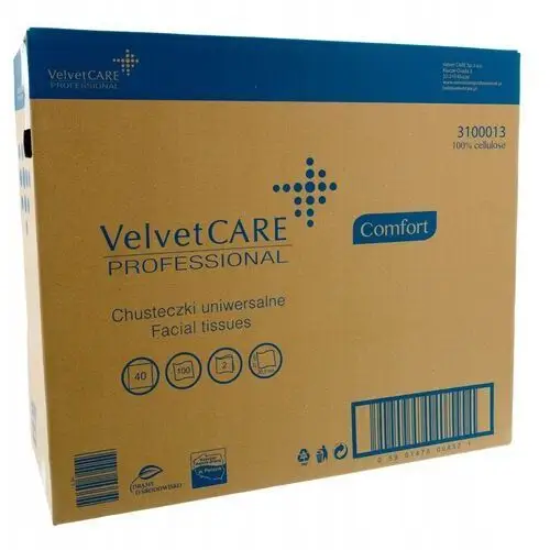 Chusteczki Higieniczne Velvet Care Box 40 x 100szt