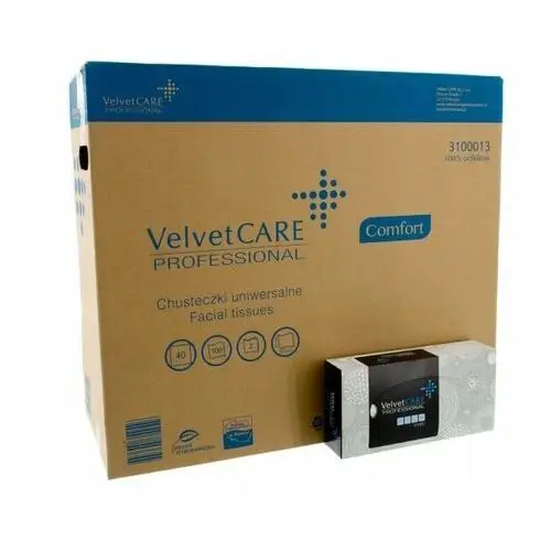 Chusteczki Higieniczne Velvet Care Box 40 x 100szt