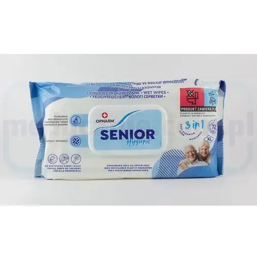 Chusteczki nawilżane Senior Hygienic Wet 3w1 72szt