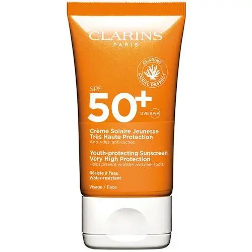 Clarins youth-protecting sunscreen very high protection spf 50 face (50 ml)