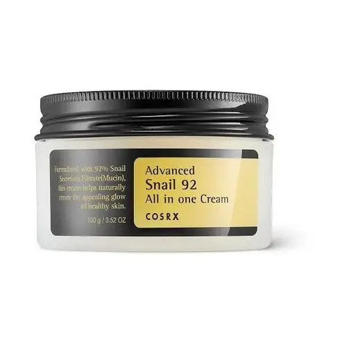 Advanced snail 92 all in one cream, 100 ml - wielozadaniowy krem do twarzy Cosrx