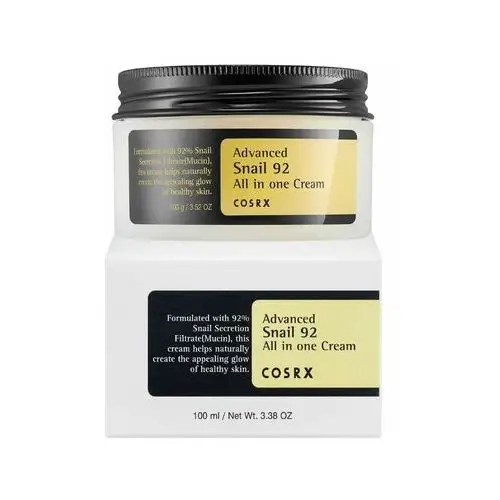 Advanced snail 92 all in one cream, 100 ml - wielozadaniowy krem do twarzy Cosrx