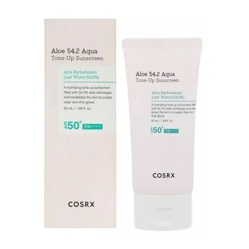 COSRX - Aloe 54.2 Aqua Tone-Up Sunscreen, 50ml - lekki krem tone-up z filtrem przeciwsłonecznym SPF 50+/PA++++