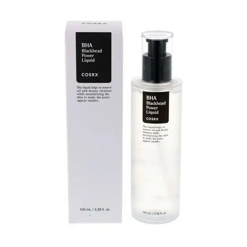 Cosrx - bha blackhead power liquid, 100ml - złuszczająca esencja do twarzy