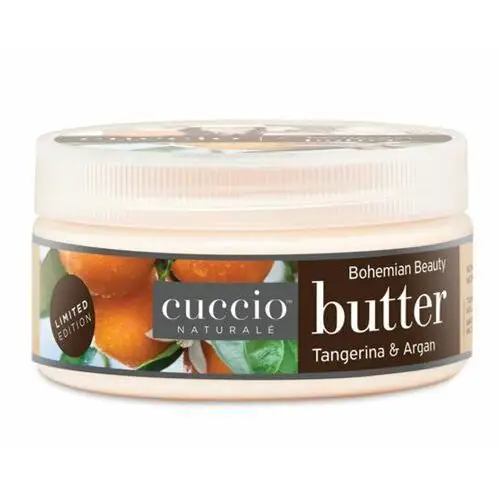 Cuccio tangerina & argan body butter nawilżające masło do dłoni, stóp i ciała (mandarynka i argan)