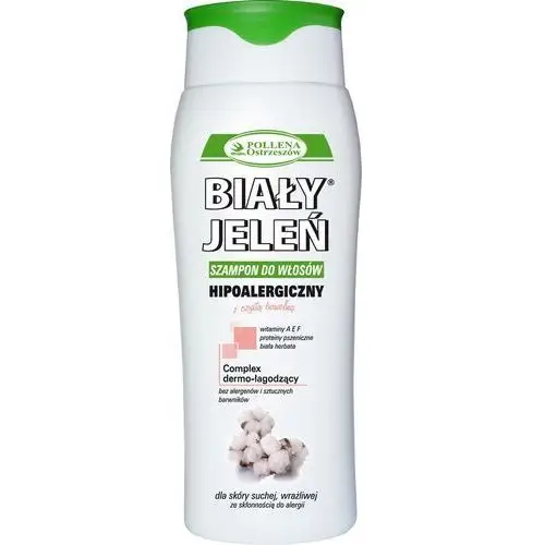 BIAŁY JELEŃ Szamp.d/wł. z bawełną hipoal. - 300 ml