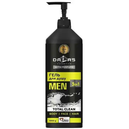 Dalas Men żel pod prysznic 3w1 total clean 1000g