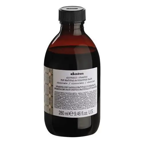 Alchemic chocolate - szampon do włosów ciemnobrązowych i czarnych 280ml Davines