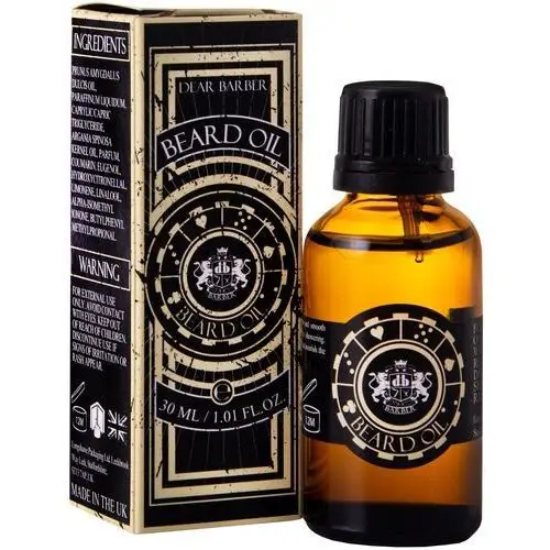 Dear Barber Beard Oil - olejek do brody z olejkiem arganowym i migdałowym, 30ml