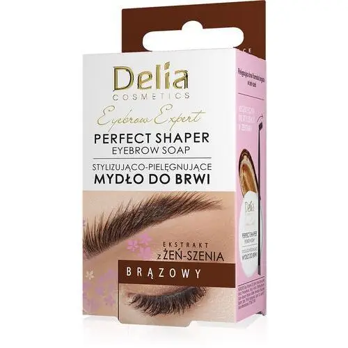 Delia cosmetics Mydło do brwi stylizująco-pielęgnujące brązowe eyebrow expert