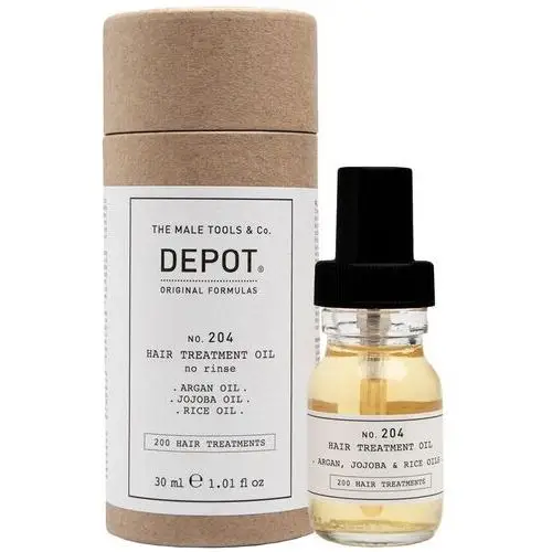 Depot no. 204 hair treatment oil – odżywczy olejek do pielęgnacji włosów dla mężczyzn, 30ml