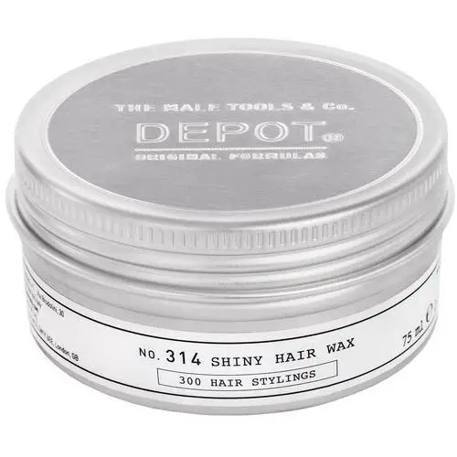 No. 314 shiny hair wax - półpłynny wosk nabłyszczający o średnim utrwaleniu, 75ml Depot