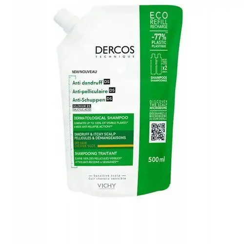 Dercos Vichy Refill 500 ml szampon przeciwłupieżowy