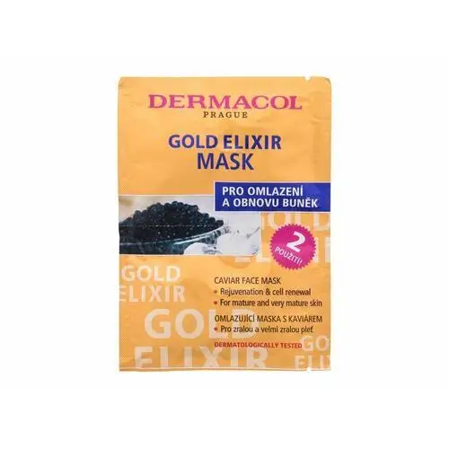 Dermacol Gold Elixir maseczka do twarzy 16 ml dla kobiet