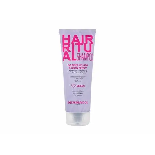 Dermacol Hair Ritual No More Yellow & Grow Shampoo szampon do włosów 250 ml dla kobiet