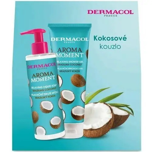 Dermacol Zestaw upominkowy aroma moment brazilian coconut (mydło w płynie 250 ml, żel pod prysznic 250 ml)