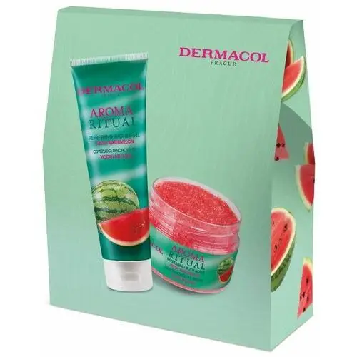 Dermacol Zestaw upominkowy aroma ritual fresh watermelon (żel pod prysznic 250 ml, peeling do ciała 200 ml)