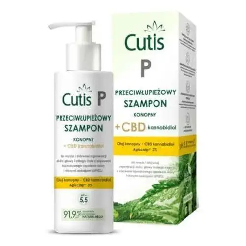 Dermaprofil sp. z o.o. Cutis p przeciwłupieżowy szampon konopny + cbd 150ml