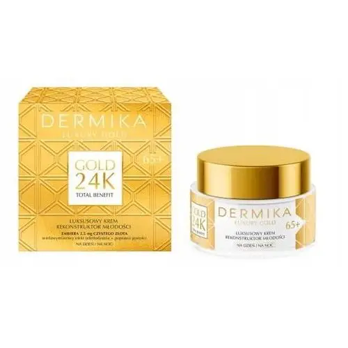 Dermika Luxury Gold 24K Luksusowy Krem Rekonstruktor Młodości 65+50 ml