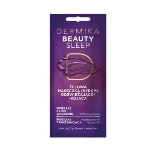 Maseczki beauty sleep – żelowa maseczka (serum) odświeżająco-kojąca 10 ml Dermika