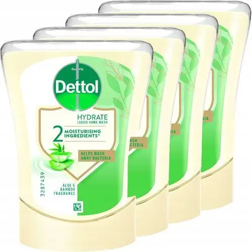 Dettol Mydło w płynie Aloe Vera 4x wkład do aplikatora 250 ml delikatny