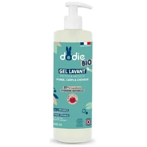 Dodie Organic Płyn do mycia włosów, ciała i twarzy dla dzieci 3w1 400 ml