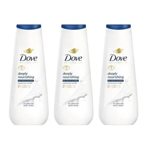 Dove Advanced Care Żel pod prysznic Deeply Nourishing 3x400ml