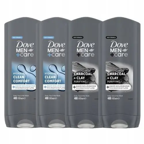 Dove Men+ Care Żel Pod Prysznic MIX 4X400 ML