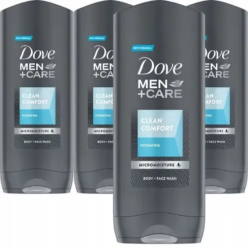 Dove Men Żel Pod Prysznic Clean Comfort 400ml x 4