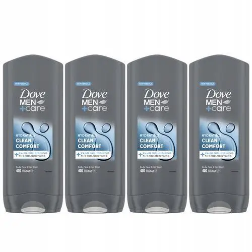 Dove Men+Care Clean Comfort żel pod prysznic 4x400