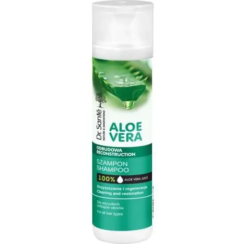 Aloe Vera Shampoo odbudowujący szampon do wszystkich rodzajów włosów 250ml Dr Sante,82