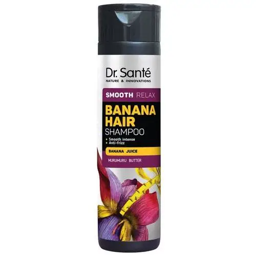 Banana hair shampoo wygładzający szampon do włosów z sokiem bananowym 250ml Dr sante