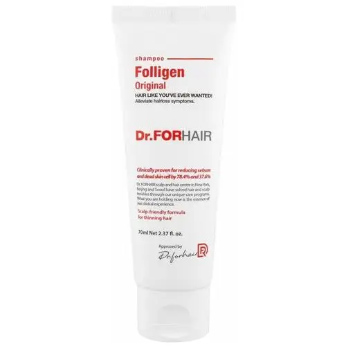 Dr.forhair folligen shampoo, 70ml - szampon do włosów słabych i łamliwych