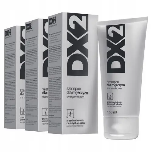 DX2 szampon przeciw siwieniu (srebrny) 3 x 150 ml