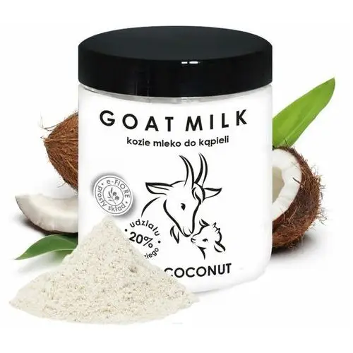 E-fiore - kozie mleko do kąpieli z kolagenem, pantenolem, olejkiem jojoba sweet coconut, 400g