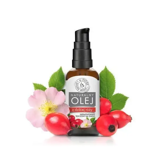 E-FIORE Olejek z Dzikiej Róży ROSEHIP OIL / ROSE HIPS OIL Nierafinowany, rubinowy 50ml