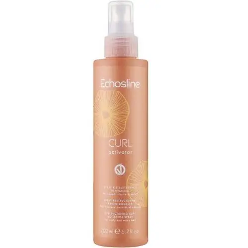 Echosline curl, aktywator skrętu do włosów kręconych i falowanych w sprayu, 200ml