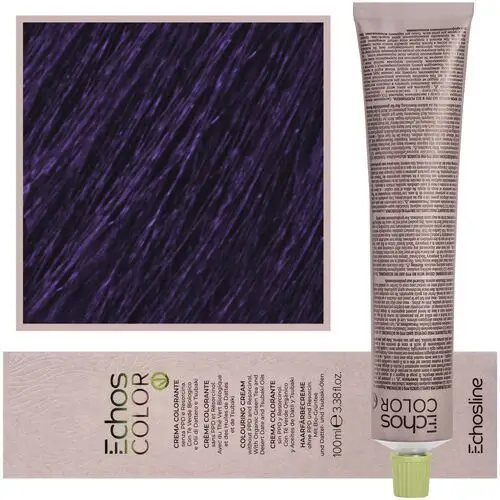 Echosline echos color colouring cream - wegańska farba do włosów, 100ml violet