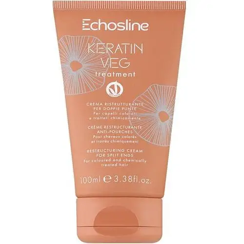 Echosline keratin veg, krem do rozdwojonych końcówek, 100ml