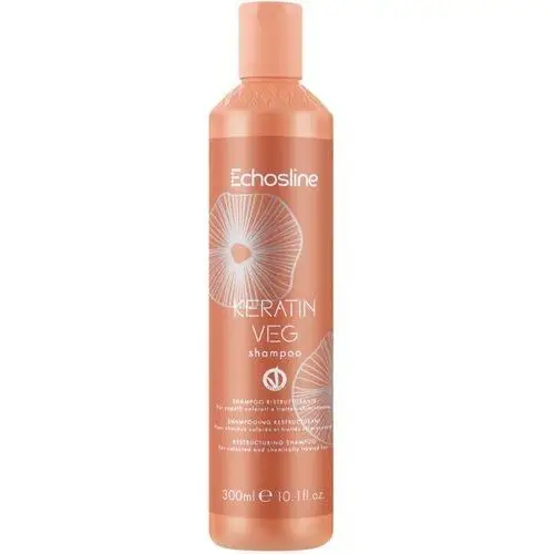 Keratin veg, szampon do odbudowy włosów, 300ml Echosline