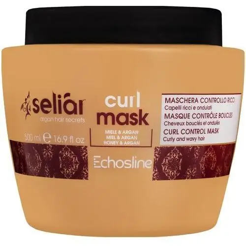 Seliar curl mask – odżywcza maska do włosów kręconych i falowanych, 500 ml Echosline