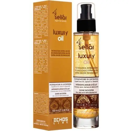 Seliar luxury oil – nabłyszczający olejek do włosów suchych i matowych, 100ml Echosline