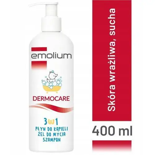 Emolium Dermocare 3w1 płyn-żel-szampon 400ml