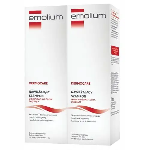 Emolium Dermocare Szampon Nawilżający 400 ml x2
