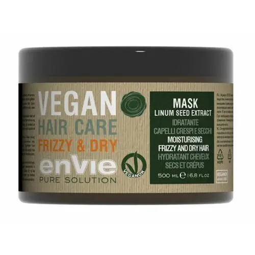 Envie vegan moisturising frizzy and dry hair mask wegańska maska nawilżająca do włosów suchych, puszących się i kręconych