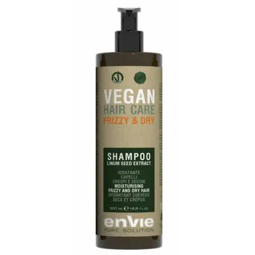 Envie VEGAN MOISTURISING FRIZZY AND DRY HAIR SHAMPOO Wegański szampon nawilżający do włosów suchych, puszących się i kręconych