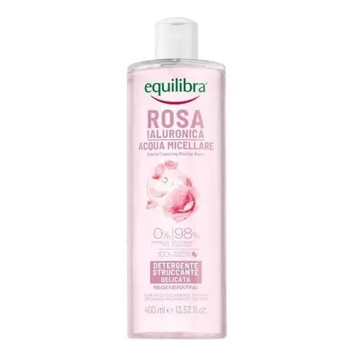 Equilibra Rosa Delikatnie Oczyszczająca Różana Woda micelarna z kwasem hialuronowym 400ml
