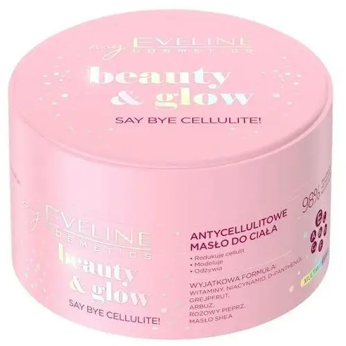 Eveline Cosmetics - Beauty&Glow - Say By Cellulite! - Antycellulitowe masło do ciała - 200 ml,1