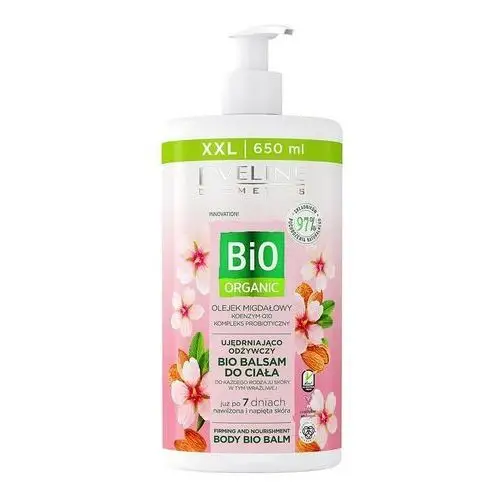 Eveline Cosmetics Bio Organic Ujędrniająco-odżywczy balsam do ciała z olejkiem migdałowym koerperfluid 650.0 ml, 0835695
