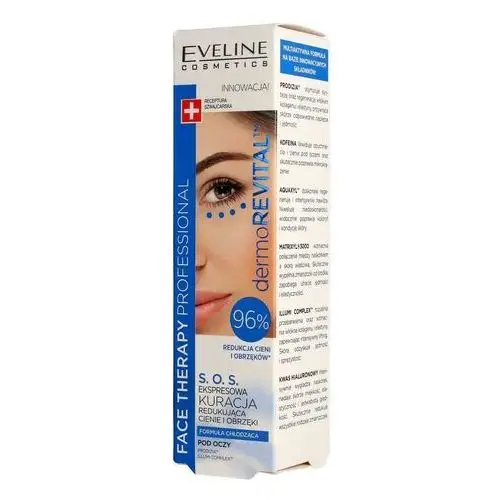 Cosmetics face therapy professional ekspresowa kuracja pod oczy redukująca cienie i obrzęki 15.0 ml Eveline